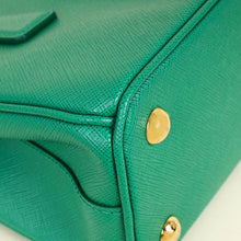 Prada Mango Green Galleria Small Tote Bag