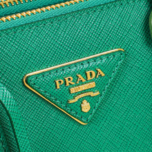 Prada Mango Green Galleria Small Tote Bag