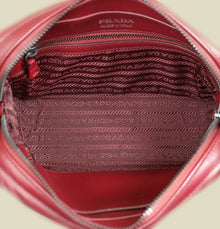 Prada Burgundy Diagramme Soft Calf Camera Bag
