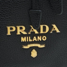 Prada Black Vitello Phenix Bucket Bag