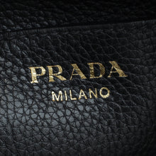 Prada Black Vitello Phenix Bucket Bag