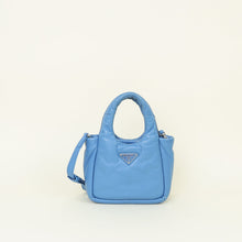Prada Blue Celeste Soft Padded Small Shoulder Bag