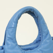 Prada Blue Celeste Soft Padded Small Shoulder Bag