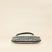 Prada Black Metal Crystal-Embellished Satin Cleo Bag