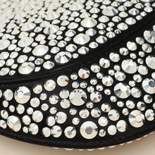 Prada Black Metal Crystal-Embellished Satin Cleo Bag