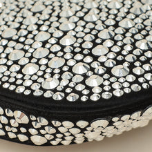 Prada Black Metal Crystal-Embellished Satin Cleo Bag