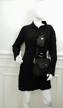 Prada Kaki Re-Nylon Shoulder Bag