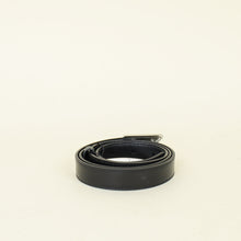 Prada Black Triangle Logo Buckle Belt 34