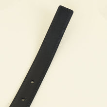 Prada Black Triangle Logo Buckle Belt 34