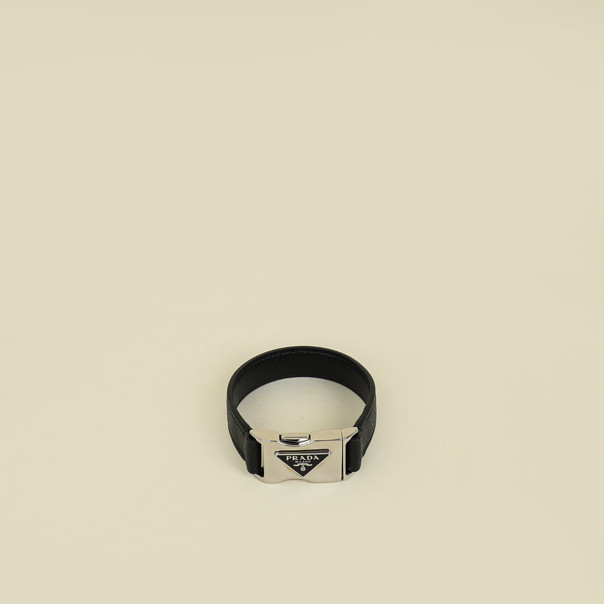 Prada Black Buckle Clasp Bracelet