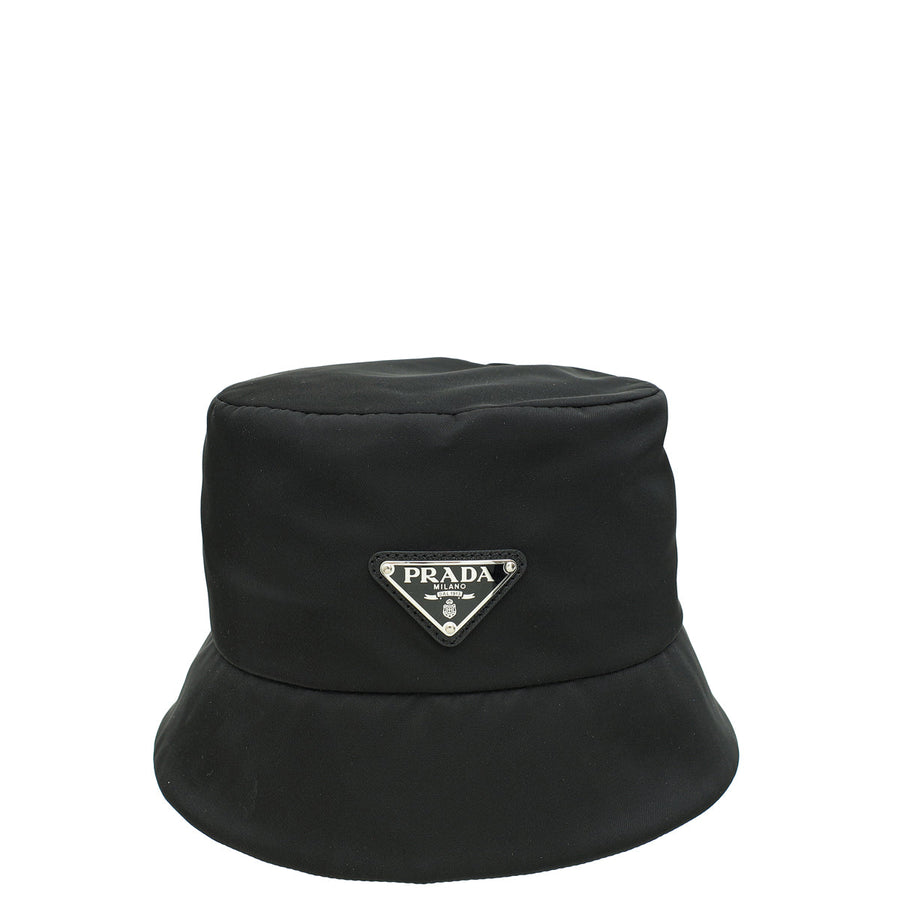 Prada x Adidas Black Re-Nylon Bucket Hat