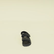 Prada Black Nappa Logo Strap Chunky Sandal 38.5