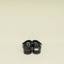 Prada Black Nappa Logo Strap Chunky Sandal 38.5