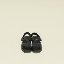 Prada Black Nappa Logo Strap Chunky Sandal 38.5