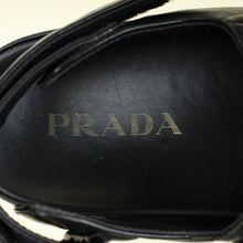 Prada Black Nappa Logo Strap Chunky Sandal 38.5