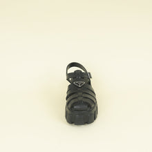 Prada Black Logo Foam Rubber Sandal 38