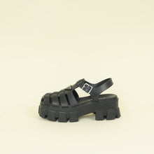 Prada Black Logo Foam Rubber Sandal 38