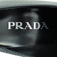 Prada Black Brushed Heeled Loafers 36.5