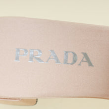 Prada Pink Nude Logo Crystal Slide Sandal 37.5