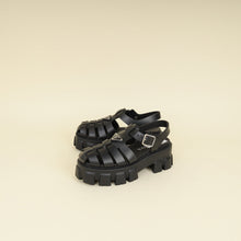 Prada Black Rubber Monolith Sandals 37
