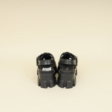 Prada Black Rubber Monolith Sandals 37