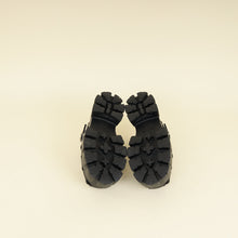 Prada Black Rubber Monolith Sandals 37