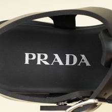 Prada Black Rubber Monolith Sandals 37