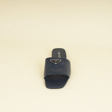 Prada Navy Blue Logo Slide Sandal 38