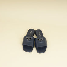 Prada Navy Blue Logo Slide Sandal 38