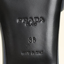 Prada Navy Blue Logo Slide Sandal 38