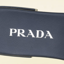 Prada Navy Blue Logo Slide Sandal 38
