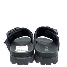 Prada Black Re-Nylon Buckle Slide Sandal 6