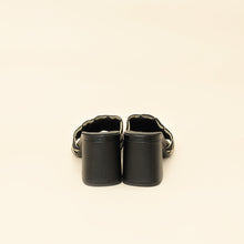 Prada Bicolor Embroidered Fabric Slide Heel Mules 36.5