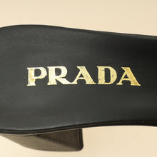 Prada Bicolor Embroidered Fabric Slide Heel Mules 36.5