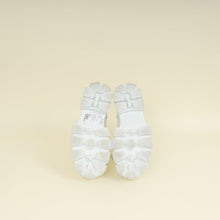 Prada White Monolith Leather and Nylon Ankle Boot 37.5