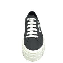 Prada Black Re-Nylon Double Wheel Gabardine Sneakers 38.5