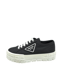 Prada Black Re-Nylon Double Wheel Gabardine Sneakers 38.5