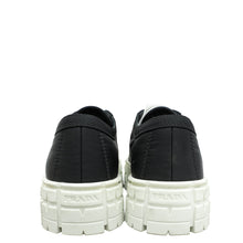 Prada Black Re-Nylon Double Wheel Gabardine Sneakers 38.5