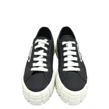 Prada Black Re-Nylon Double Wheel Gabardine Sneakers 38.5