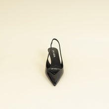 Prada Black Triangle Logo Slingback 55mm Pumps