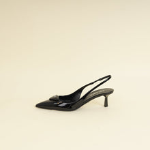 Prada Black Triangle Logo Slingback 55mm Pumps