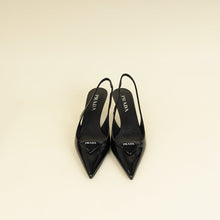 Prada Black Triangle Logo Slingback 55mm Pumps