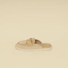 Prada Ecru Logo Suede Loafers 38