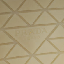 Prada Ecru Logo Suede Loafers 38