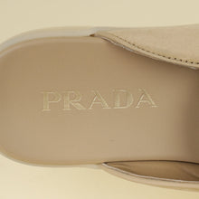 Prada Ecru Logo Suede Loafers 38