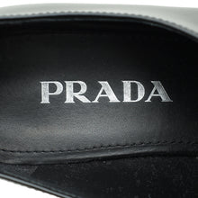 Prada Black Brushed Triangle Logo Loafers 38
