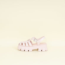 Prada Pale Pink Logo Foam Rubber Sandal 40