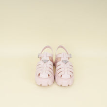 Prada Pale Pink Logo Foam Rubber Sandal 40
