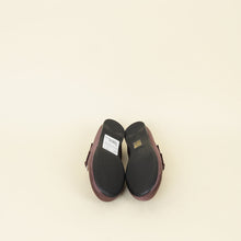 Prada Bordeaux Satin Ballerina Flats 40