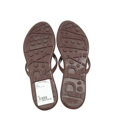 Prada Burgundy Logo Rubber Thong Sandal 41